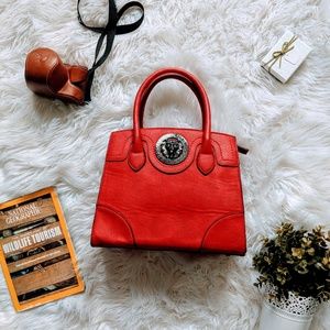 Leather red bag